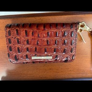 New Brahmin long zip wallet/wristlet
